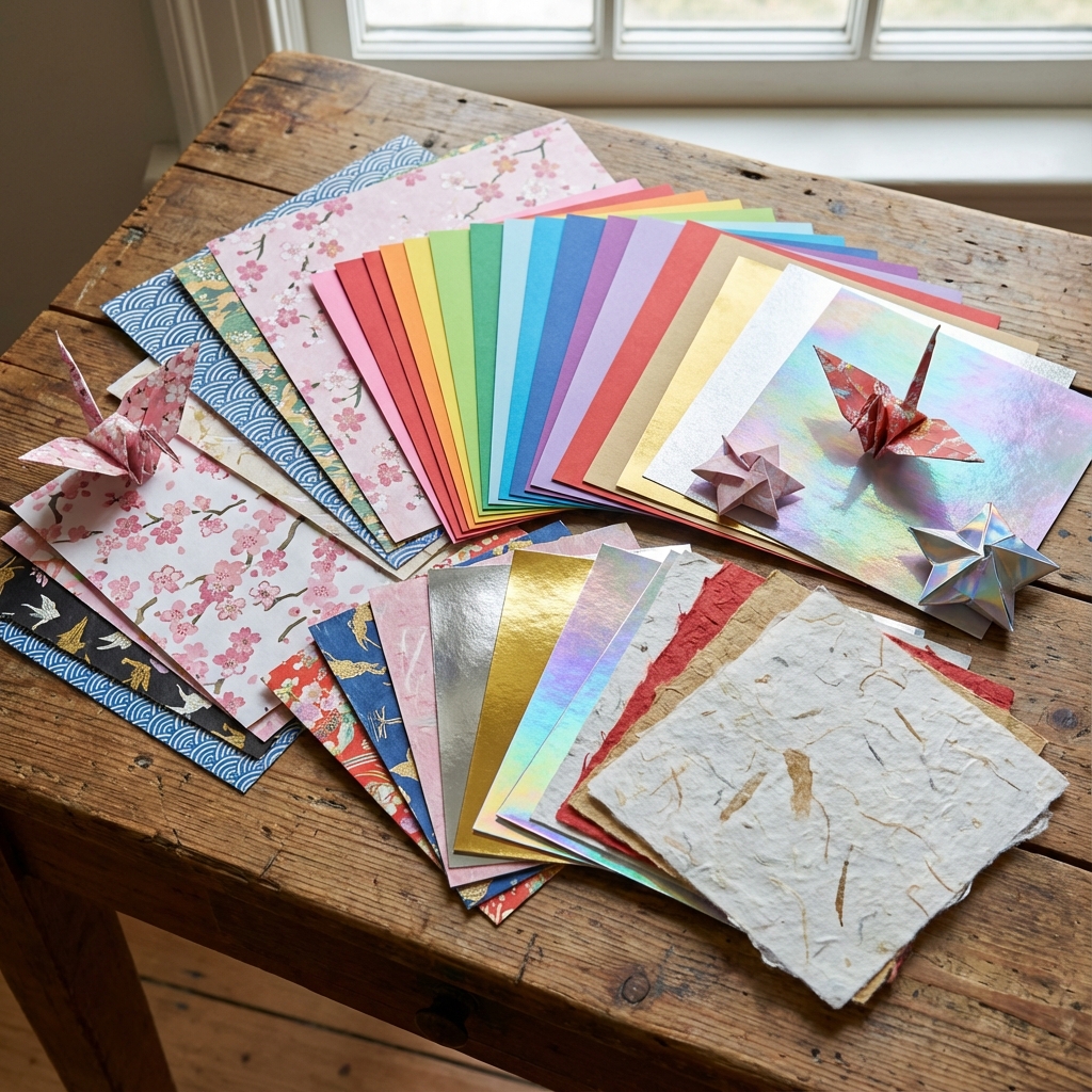 折り紙用紙の選び方完全ガイド:作品のクオリティを劇的に上げる紙の知識